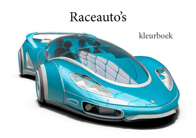 Raceauto&#039;s kleurboek