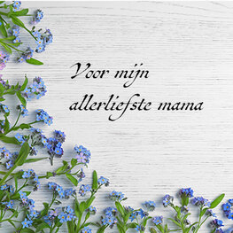 Voor mijn allerliefste mama (Juliette)