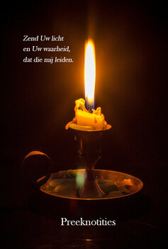 Preeknotitie Zend Uw licht